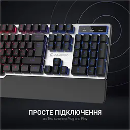 Клавіатура GamePro GK599 Stinger USB Grey (GK599) [111021] - мініатюра 11