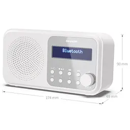 Радіоприймач Sharp DR-P420 White - мініатюра 6