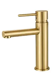 Змішувач для умивальника VBI Lirio низький brushed gold VBI-050500BG