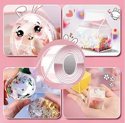 Двостороння нано-стрічка Bubble Kit: супереластичні повітряні кульки + насос і 20 упаковок наповнювачів - мініатюра 5