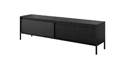 Тумба під телевізор Perfect Home Сенсо / Senso 2-дверна 2D/187 Чорний (PFH-091138) - мініатюра 5