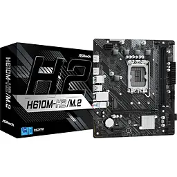 Материнська плата ASRock H610M-H2/M.2 (1700/H610, 2xDDR4, 1xPCIex16, 2xHDMI, 4xSATAІІІ, M.2, GLan, 7.1ch, mATX) - мініатюра 5