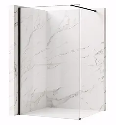 Душова стінка Rea Flexi Walk-In 110x195 transparent black KPL-K99161