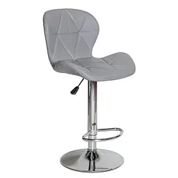 Крісло Mealux Hommex Martini Light Grey (H-445 Light Grey/Сhrome base)