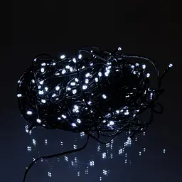 Гірлянда Нитка вулична 300 LED 30 м на сонячній батареї чорна, білий GarlandoPro SB300L30MBW - мініатюра 8