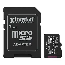 Карта пам'яті microSDXC, 128Gb, Canvas Select Plus Kingston teh0020728