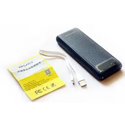 Зовнішній акумулятор Power Bank Awei P70K 20000 mAh Чорний - мініатюра 6