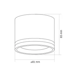 Світильник Videx під лампу GX53 накладний Чорний Ø8.1х6.5 см Line F Арт. VL-SPF35A-B - мініатюра 2