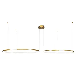 Люстра стельова LED Levistella 7529832-2B BRONZE LED (800+1000), 130W, діаметр 800/1000 мм, бронзовий метал, сучасний стиль - мініатюра 2