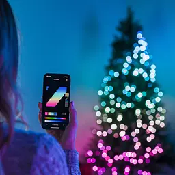 Twinkly Гірлянда Smart LED Twinkly Dots Lights RGB 200 IP44 10м кабель прозорий - мініатюра 7