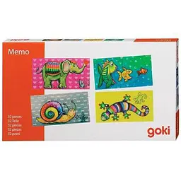 Настільна гра мемо Goki Тварини (56904G) - мініатюра 3