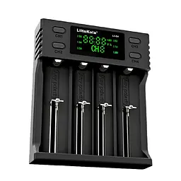 Зарядка на 4 канали для АА та ААА 18650 LiitoKala Lii-S4 та акумуляторна батарея 18650 GreeLite