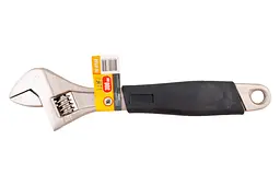 Ключ розвідний Mastertool 300 мм (0-35 мм) з гумовою ручкою 76-0124 - мініатюра 2