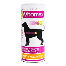 Вітаміни для собак Vitomax Бреверс з пивними дріжджами та часником 120 таблеток - мініатюра 2
