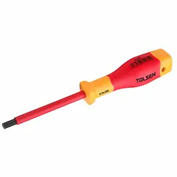 Викрутка Tolsen Premium діелектрична VDE шестигранна H 5.0х75 мм (V31005)
