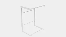 Столик Террі Ferrum-decor 650x440x330 Білий метал ДСП Білий 16 мм (FRD-104655) - мініатюра 5