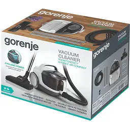 Пилосос Gorenje VCEA 01 GACWCY біло-чорний (CJ173) - мініатюра 5