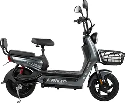 Електроскутер Двомісний Corso Conto (500W; 48V/20Ah) Сірий - мініатюра 3