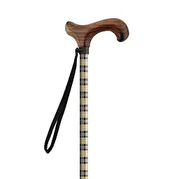 Палиця телескопічна MQ Perfect MQ551 Beige Tartan - manico derby legno 55-94 см Комбінований - мініатюра 3
