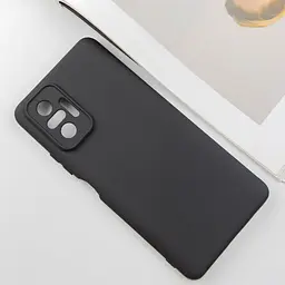 Чохол TPU Getman Liquid Silk Full Camera для Xiaomi Redmi Note 10 Pro / 10 Pro Max Чорний / Black - мініатюра 2