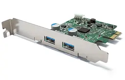 Контролер PCI-E USB3.0 (2ext. Molex) Low Profil, NEC, RTL