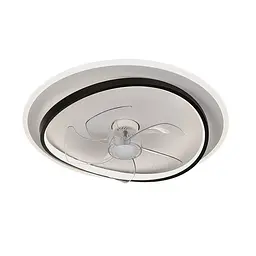 Люстра вентилятор стельова LED Levistella 7875088B BK+WH, 50W, білий+чорний, з пультом, сучасний стиль для дому - мініатюра 2