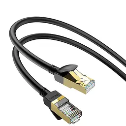 Дата кабель Hoco US 02 Level pure copper gigabit ethernet (1 m) Black - мініатюра 4