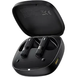 Бездротові навушники Baseus Bowie E20 True Wireless Earphones, IPX5, BT5.3, ENC, 35mAh, 500mAh, 8h, Black A00069700113-00 - мініатюра 2