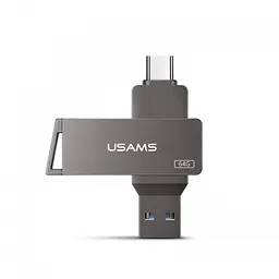 Флешка Usams Type-C OTG USB 3.0 Rotatable High Speed Flash Drive 64 GB (US-ZB200) - мініатюра 4