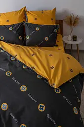 Комплект постільної білизни ТЕП Soft dreams Grey And Orange двоспальний сірий з помаранчевим (2-03858_26020) - мініатюра 5
