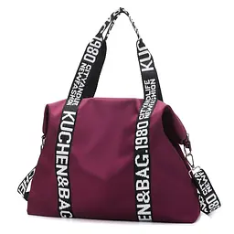 Сумка жіноча через плече Kuchen Italian Bags Сливовий 51х15х38 см (id_1038)