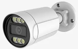 8MP Циліндрична камера з мікрофоном, подвійним підсвічуванням GW IPC04B8MP30 2.8mm, POE, LED/IR Підсвічування