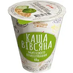 Каша швидкого приготування Ілна вівсяна з яблуком та вершками 60 г