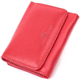Шкіряний яскравий гаманець для жінок ST Leather 22505 червоний - мініатюра 1