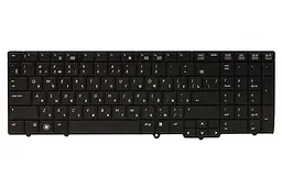 Клавіатура для ноутбука HP 6540B, 6545B, 6550B чорний, чорний фрейм