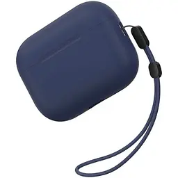 Силіконовий футляр BlueO Liquid silicone для навушників Airpods Pro 3 Navy Blue
