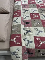 Комплект постільної білизни Ecotton полуторний 29345-2 Оленi на червоному (24289) - мініатюра 15
