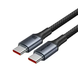 Кабель Vention TSGBF USB-C - USB-C PD 100 Вт 1 м чорний (TSGBF)