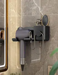 Настінний тримач полиця для фена та штекера Storage Shelf - мініатюра 2