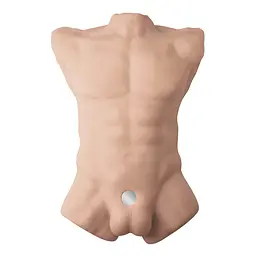 Торс з фалоімітатором на присосці SilexD Apollo L Male Torso, суперреалістичний, термореактивний - мініатюра 2