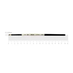 Пензель синтетика кутова Breeze 1226А №0 коротка ручка ROSA (4823098535577)