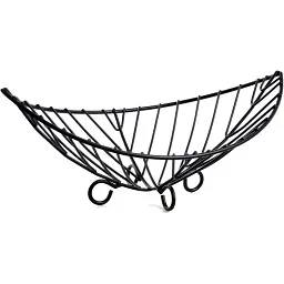 Ваза для фруктів Ringel Oder металева чорна 38x15 см (RG-9007)