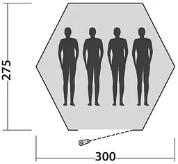 Намет чотиримісний Easy Camp Bolide 400 Rustic Green (120405) - мініатюра 6
