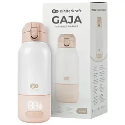 Портативний підігрівач для молока і термос 2 в 1 Kinderkraft Gaja Beige (KEGAJA00BEG0000)