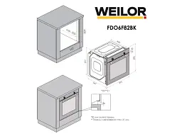Духовка електрична WEILOR FDO6F82BK - мініатюра 9
