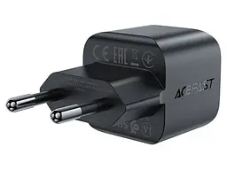 Мережевий зарядний пристрій Acefast A77 Mini PD30W GaN Black (6974316282662) - мініатюра 3