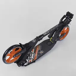 Самокат Best Scooter 84х14х33 см Чорно-помаранчевий 000231535 - мініатюра 2