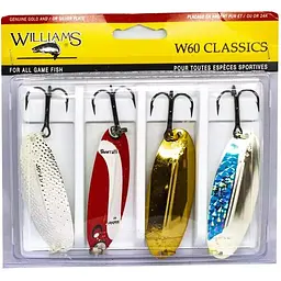 Набір блешень Williams Classic 4-Pack W60 Kit Multi Color (1102-4-60-ASST)