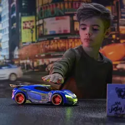 Машинка Road Rippers Speed Swipe Bionic Blue зі світловими і звуковими ефектами - мініатюра 4