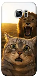 Чохол Demsky Shocked cat and lion для Samsung G935F Galaxy S7 Edge